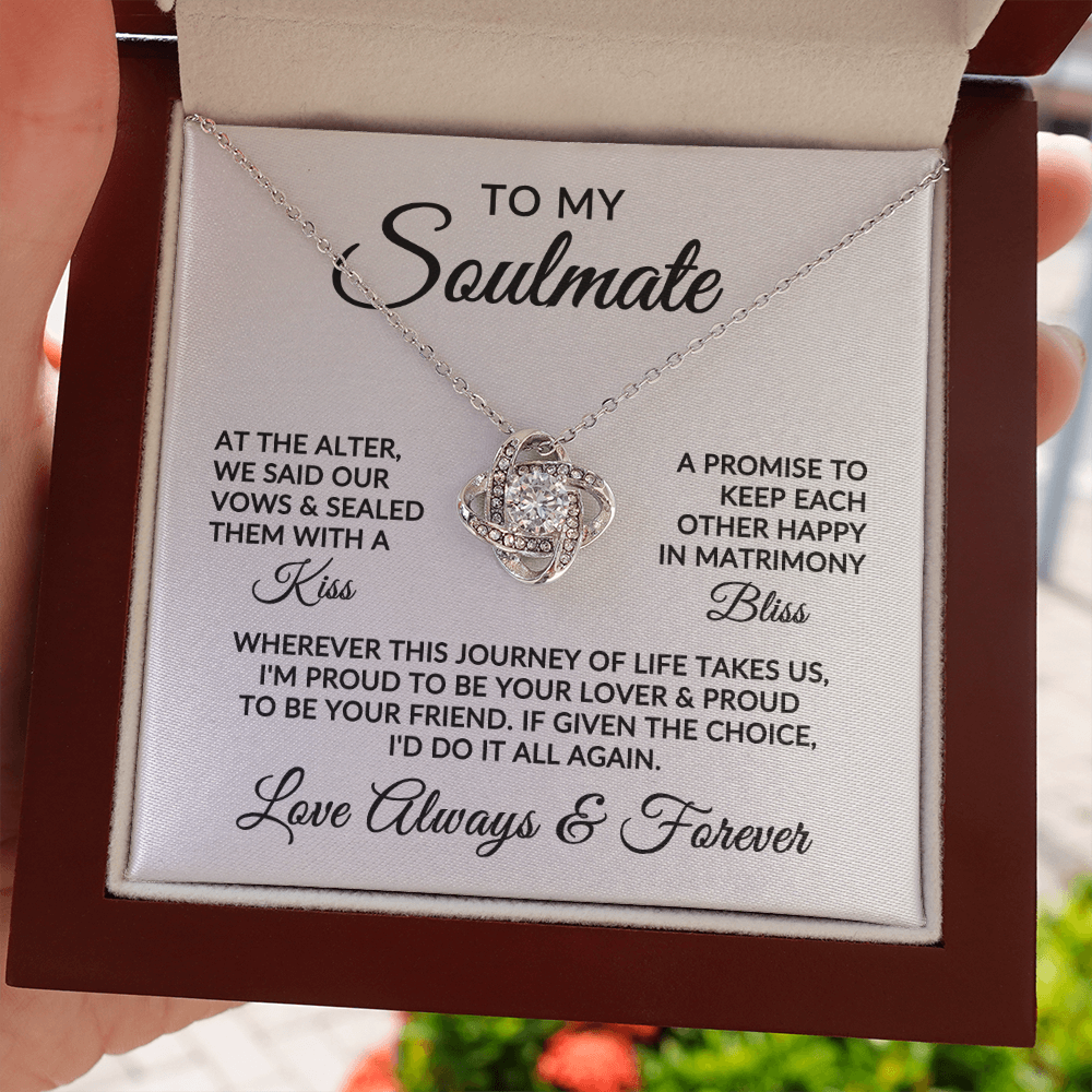 To My Soulmate | Love Story (Love Knot Necklace)