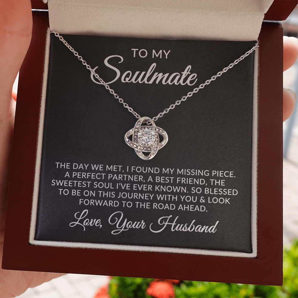 To My Soulmate | Missing Piece (Love Knot Necklace)