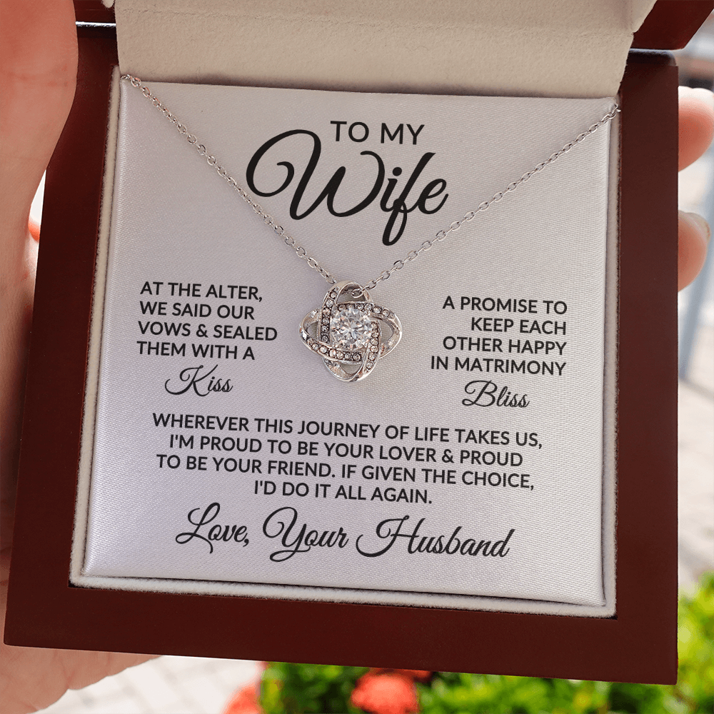 To My Wife | Love Story (Love Knot Necklace)