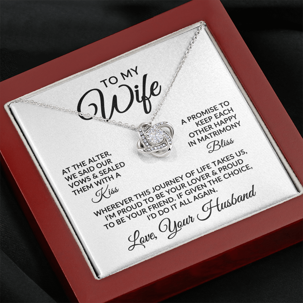 To My Wife | Love Story (Love Knot Necklace)