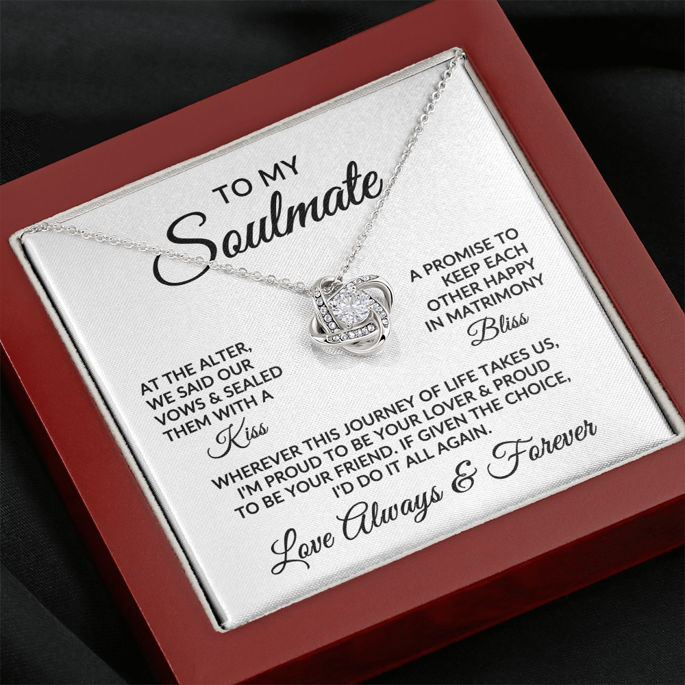 To My Soulmate | Love Story (Love Knot Necklace)