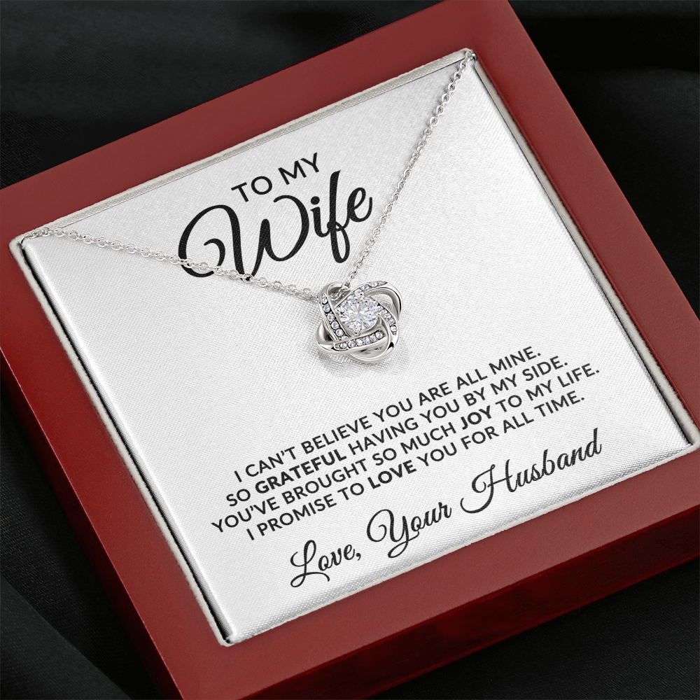 To My Wife | For All Time (Love Knot Necklace)