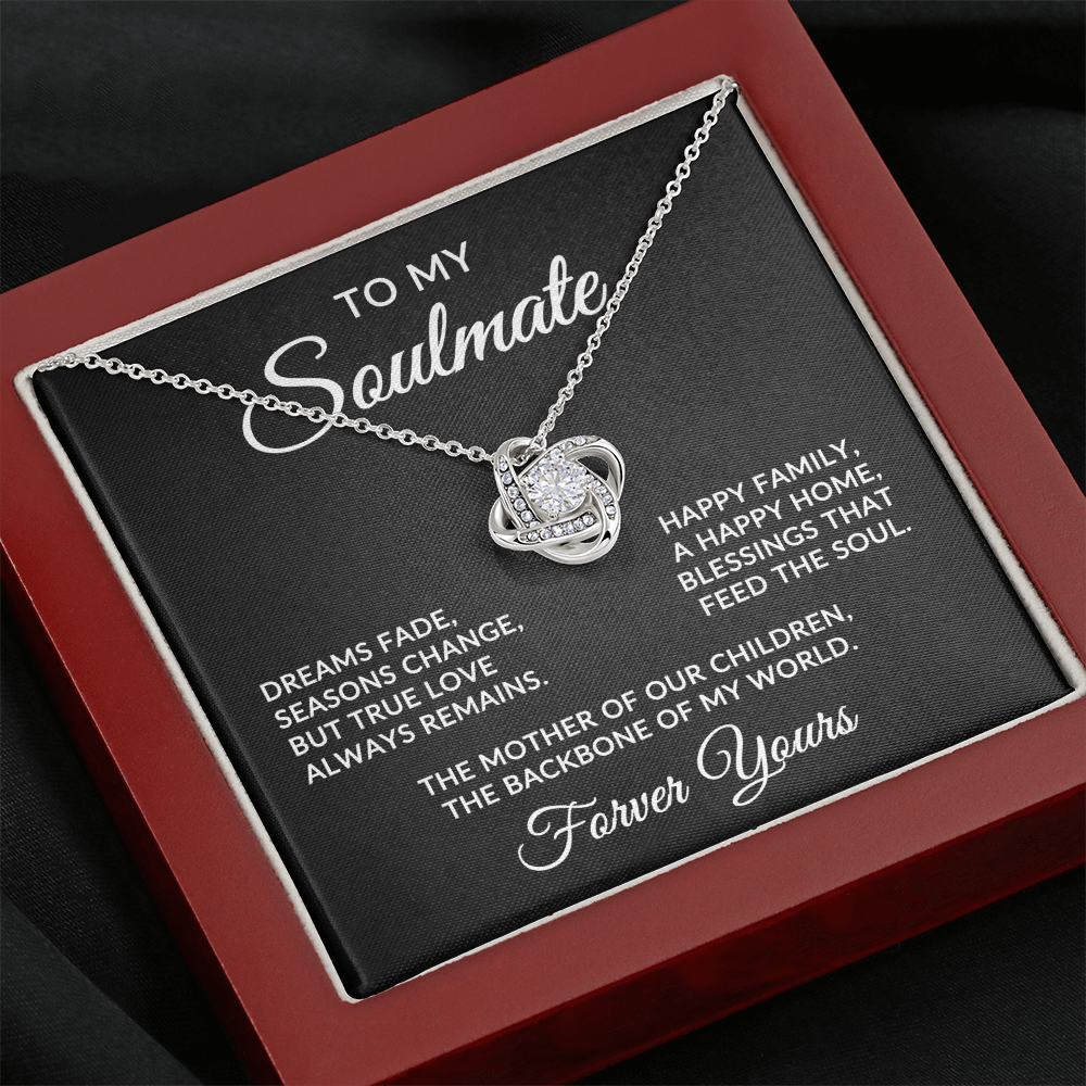 To My Soulmate | True Love (Forever Love Necklace)