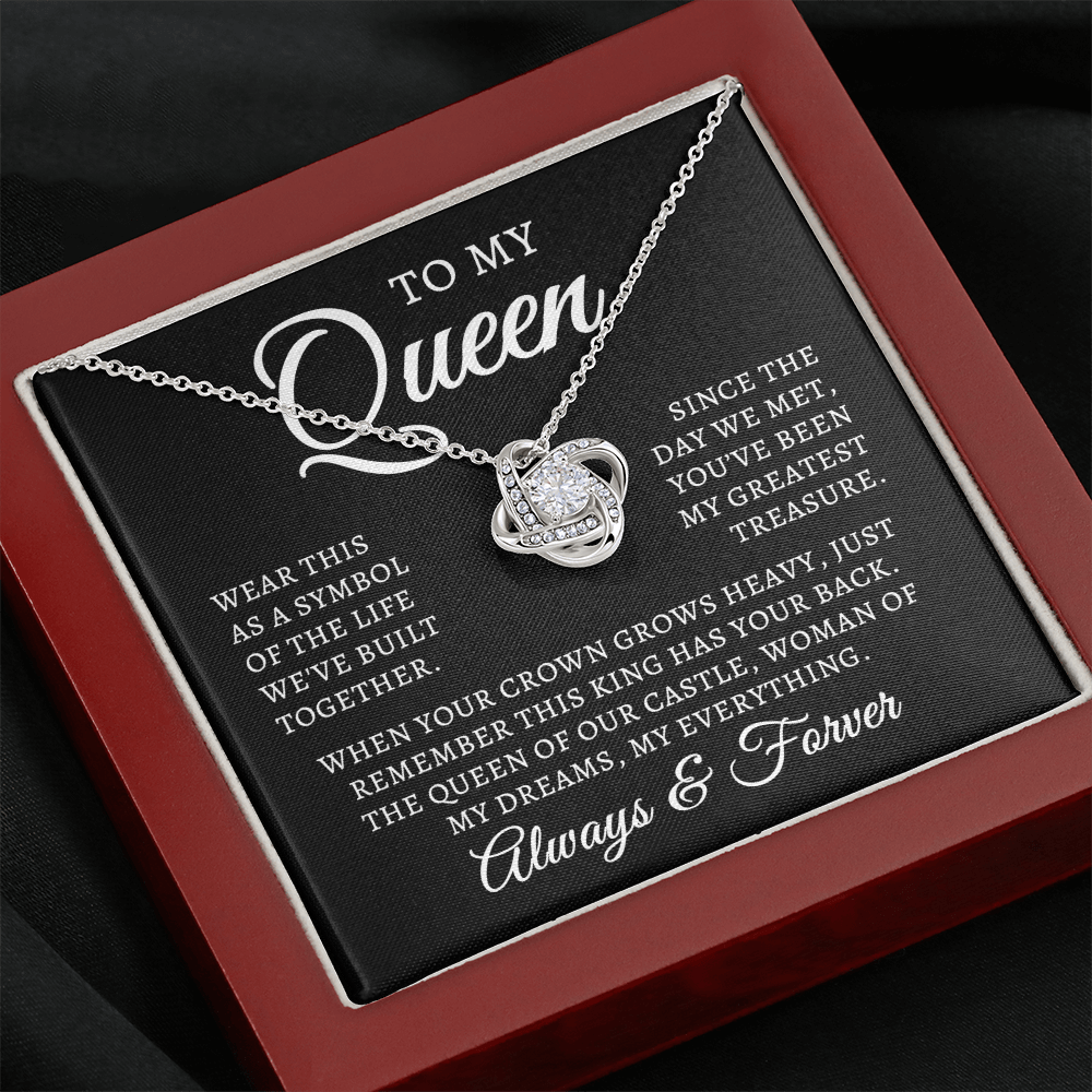 To My Queen | Queen Of Castle (Love Knot Necklace)