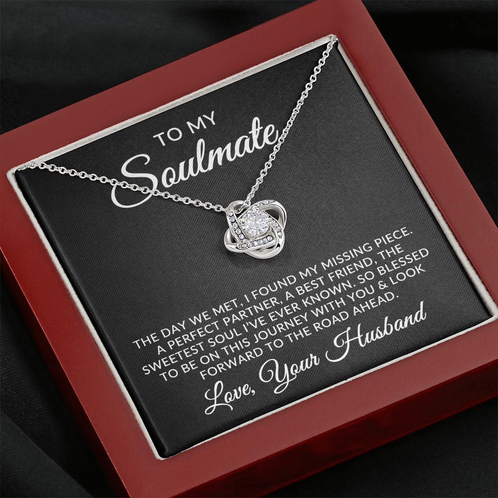 To My Soulmate | Missing Piece (Love Knot Necklace)