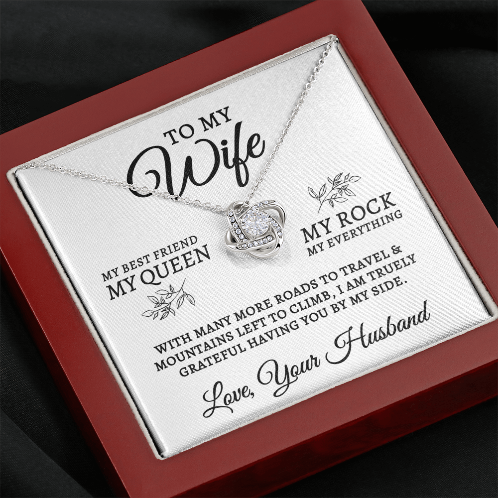 To My Wife | My Rock (Love Knot Necklace)
