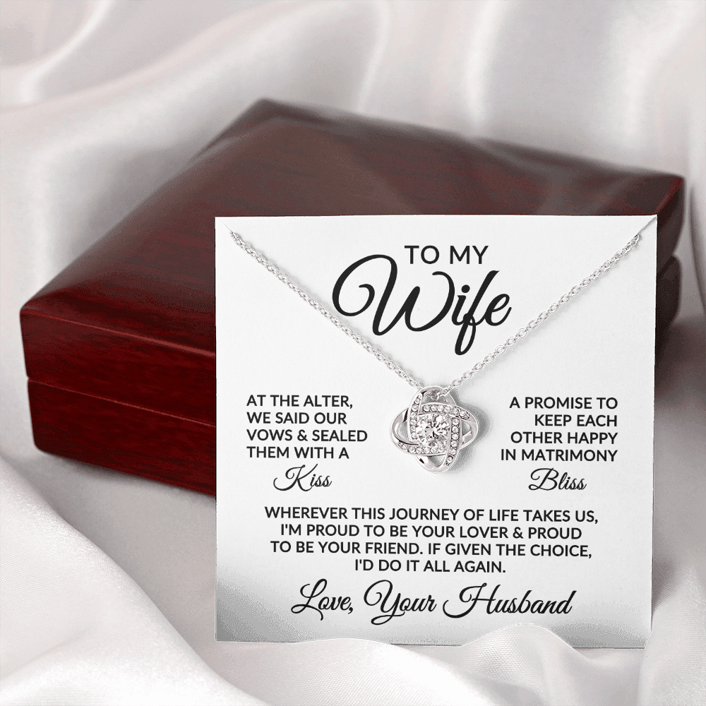 To My Wife | Love Story (Love Knot Necklace)