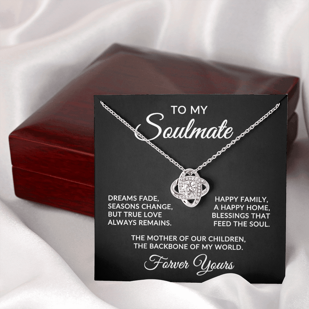 To My Soulmate | True Love (Forever Love Necklace)