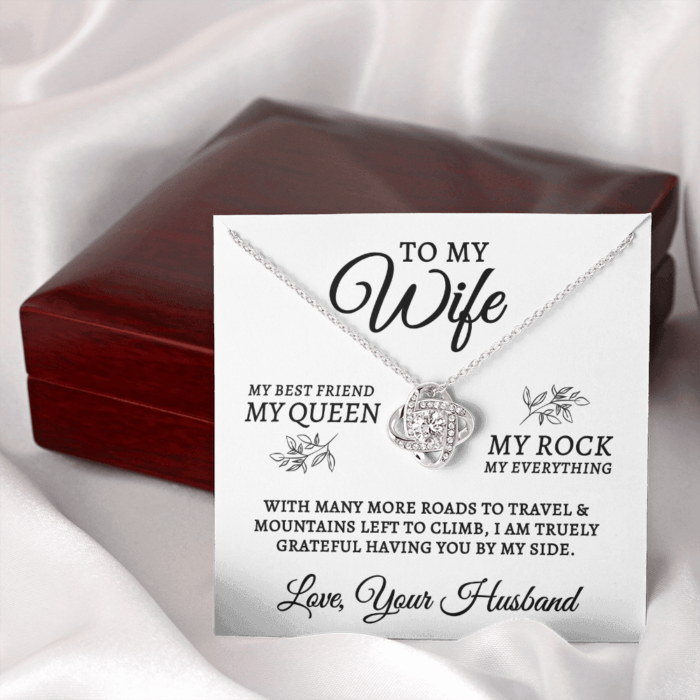 To My Wife | My Rock (Love Knot Necklace)