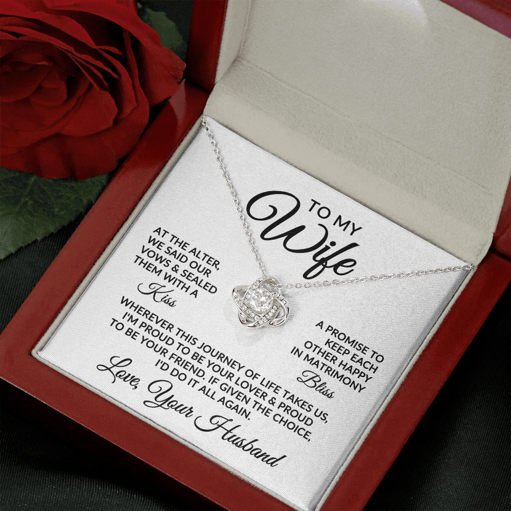 To My Wife | Love Story (Love Knot Necklace)