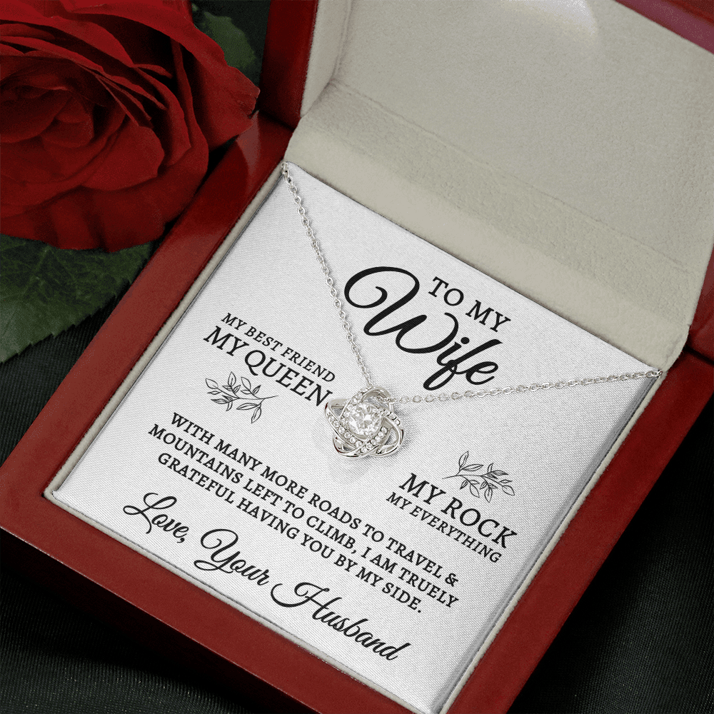 To My Wife | My Rock (Love Knot Necklace)