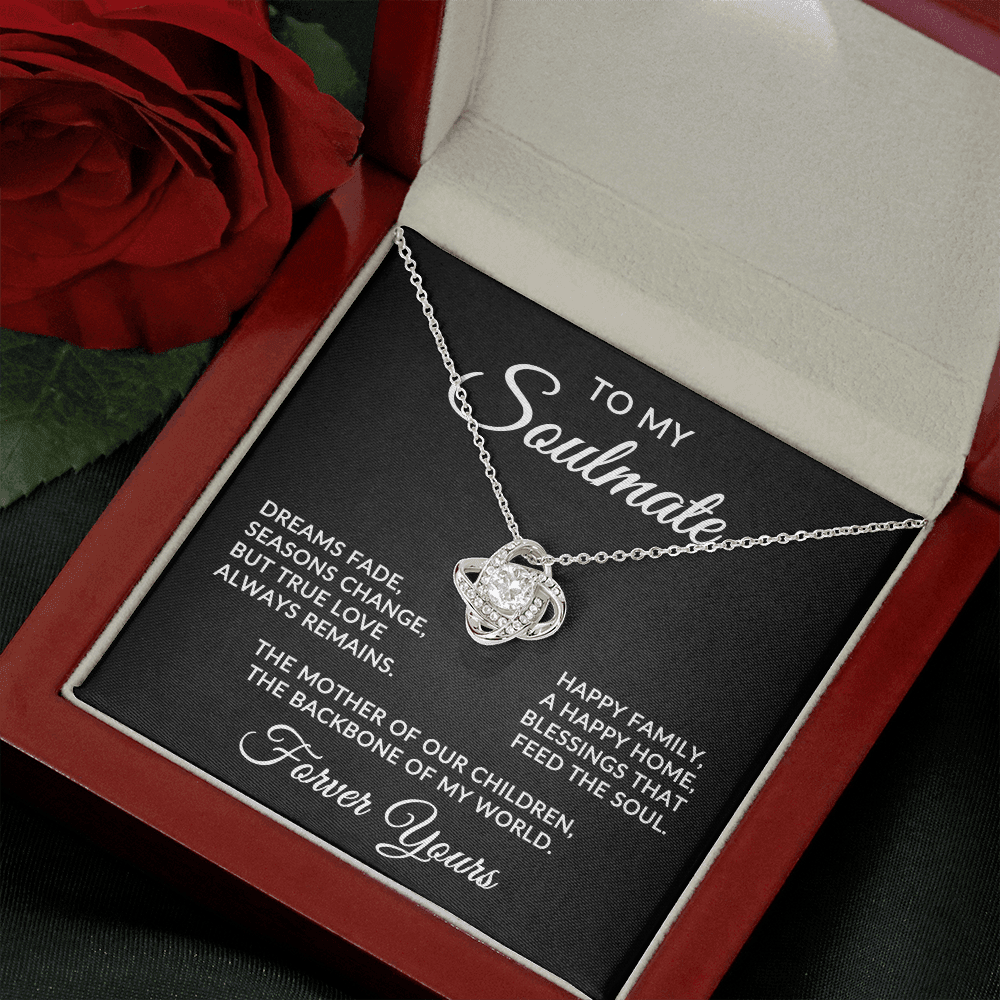 To My Soulmate | True Love (Forever Love Necklace)