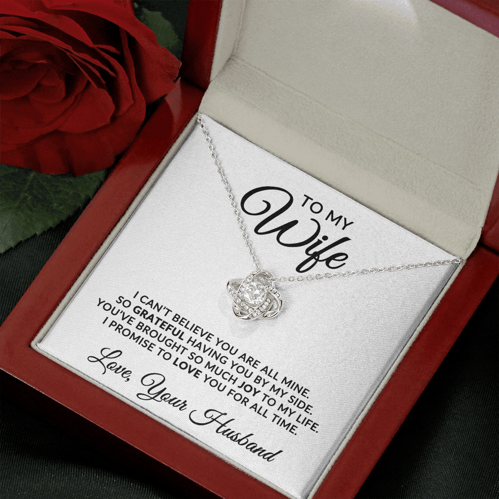 To My Wife | For All Time (Love Knot Necklace)