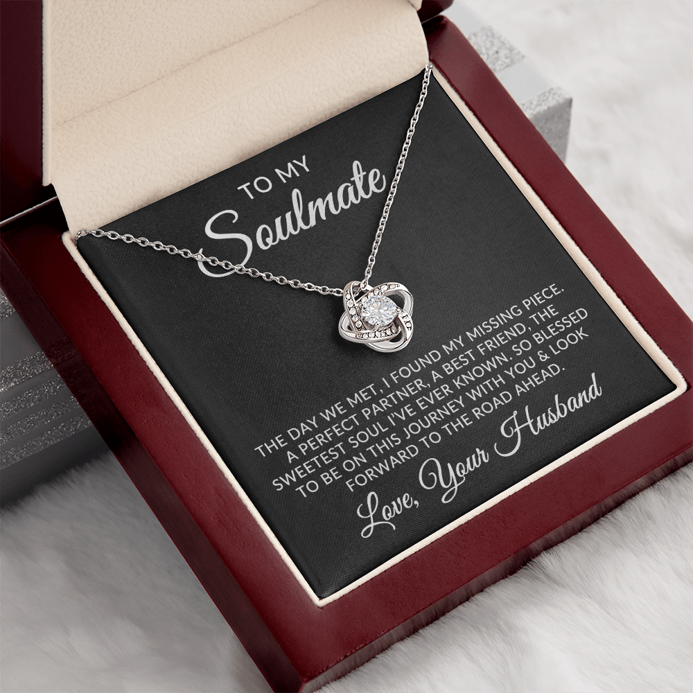 To My Soulmate | Missing Piece (Love Knot Necklace)
