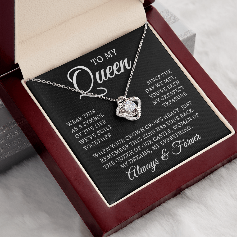 To My Queen | Queen Of Castle (Love Knot Necklace)