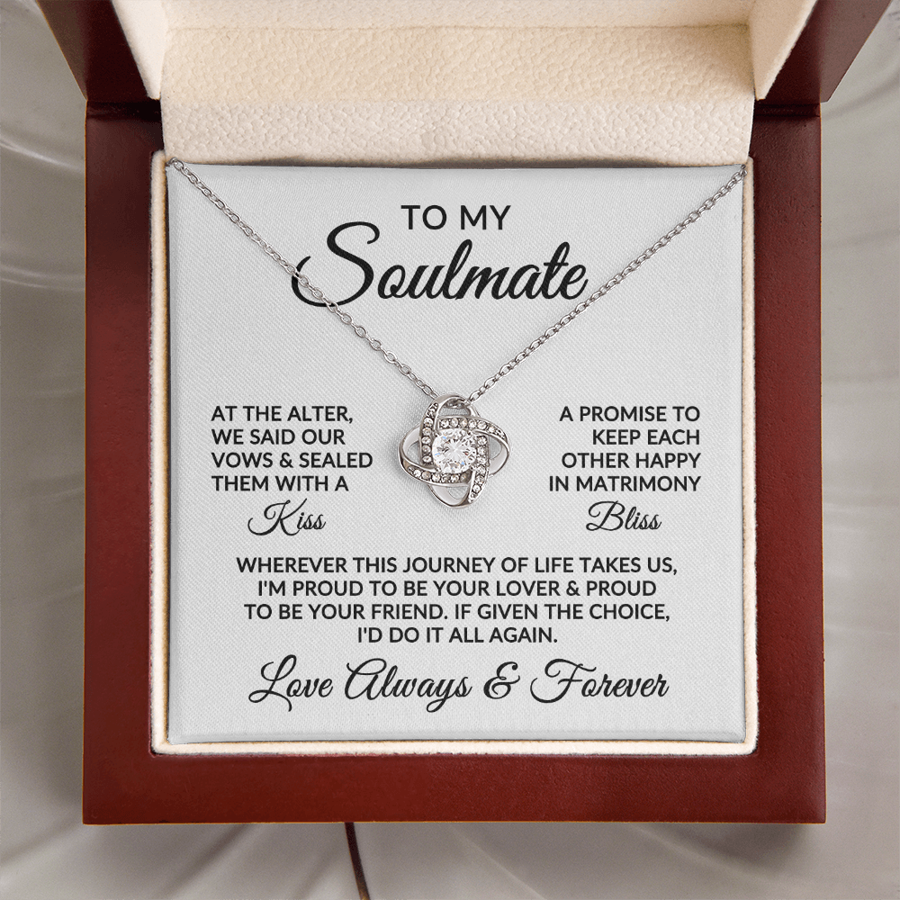 To My Soulmate | Love Story (Love Knot Necklace)