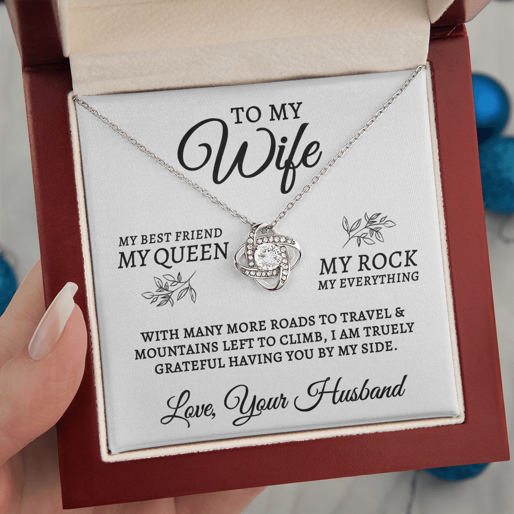 To My Wife | My Rock (Love Knot Necklace)