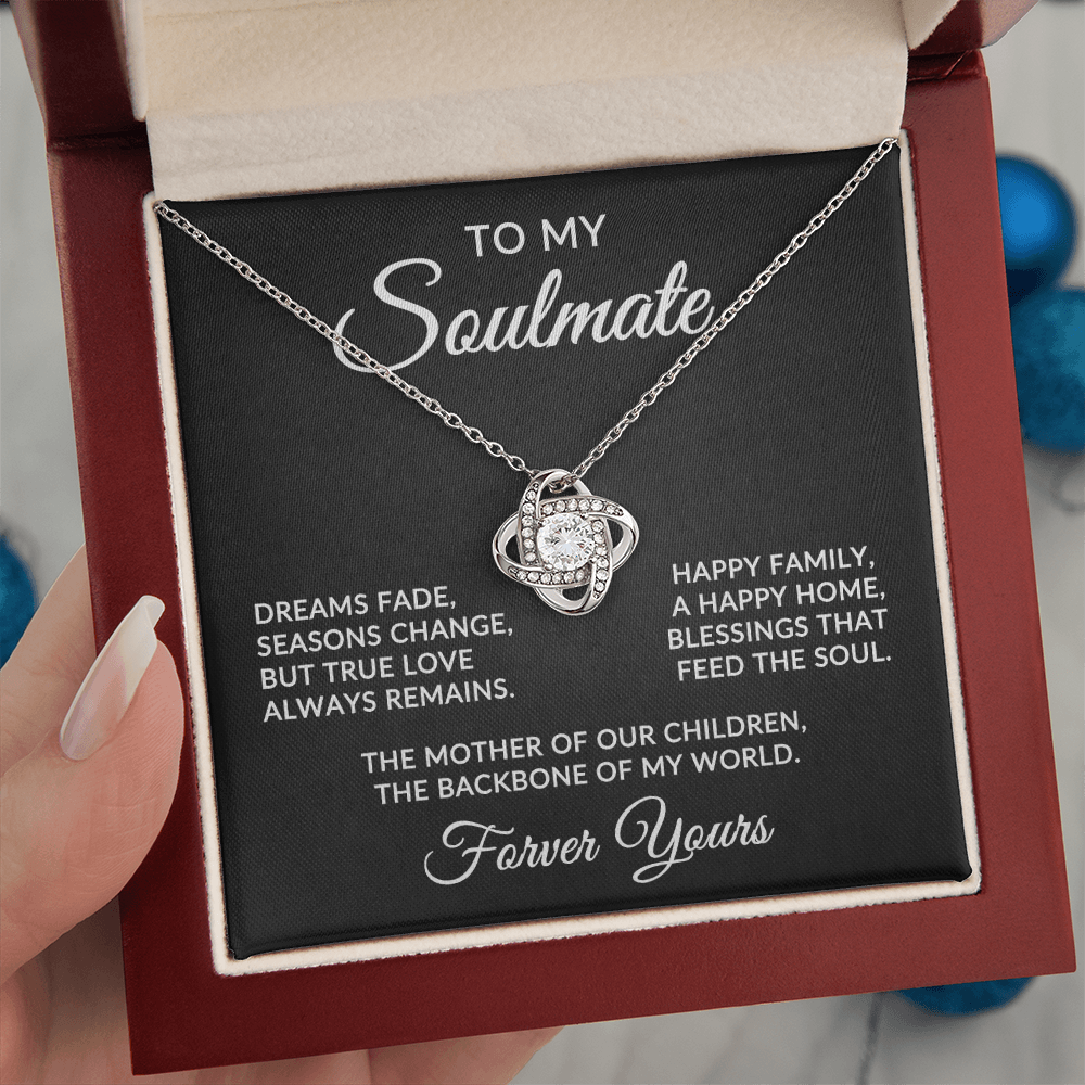 To My Soulmate | True Love (Forever Love Necklace)