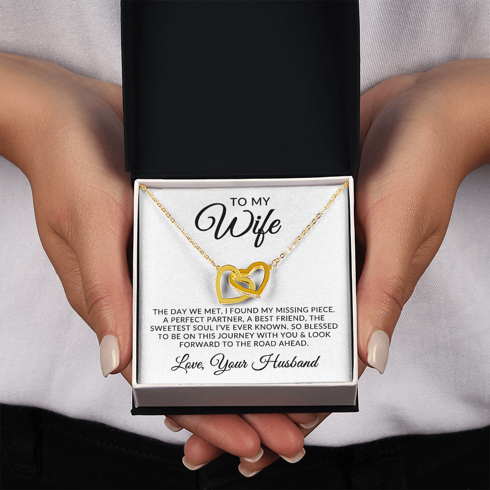 To My Wife | Missing Piece (Interlocking Hearts Necklace)