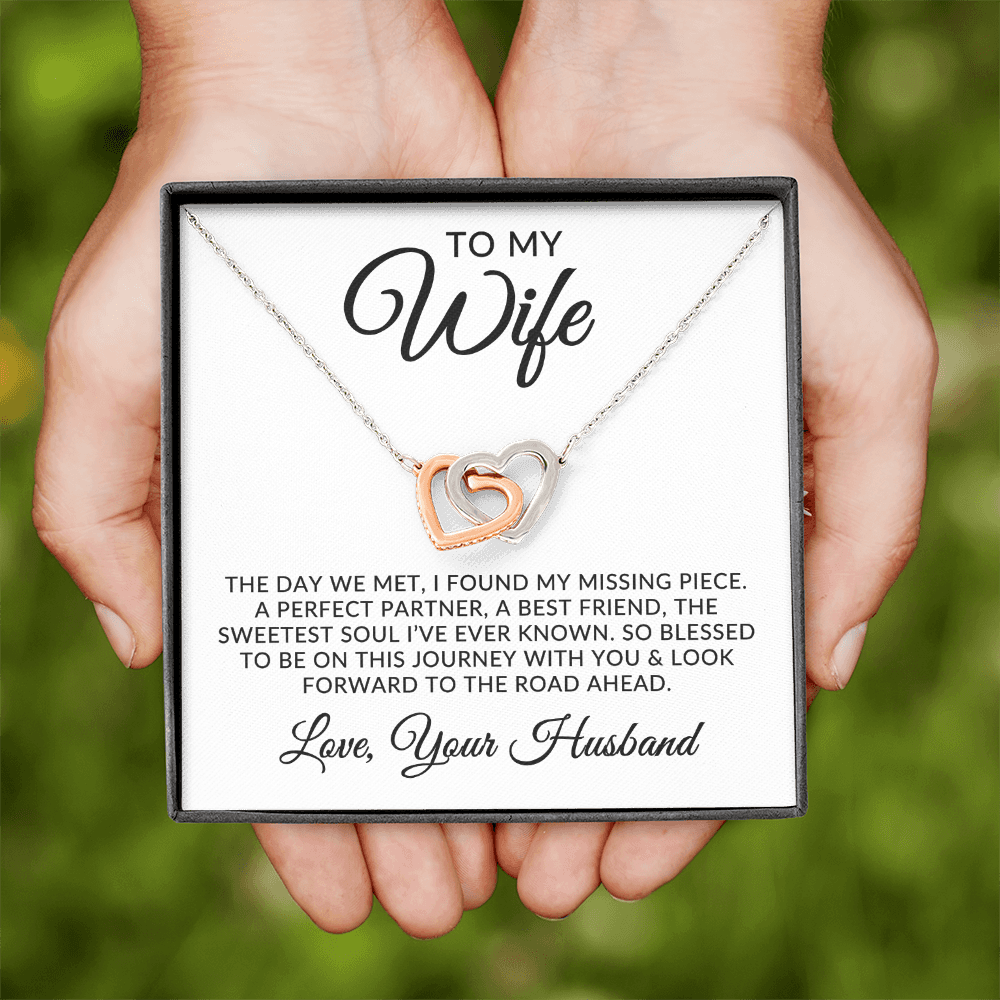 To My Wife | Missing Piece (Interlocking Hearts Necklace)