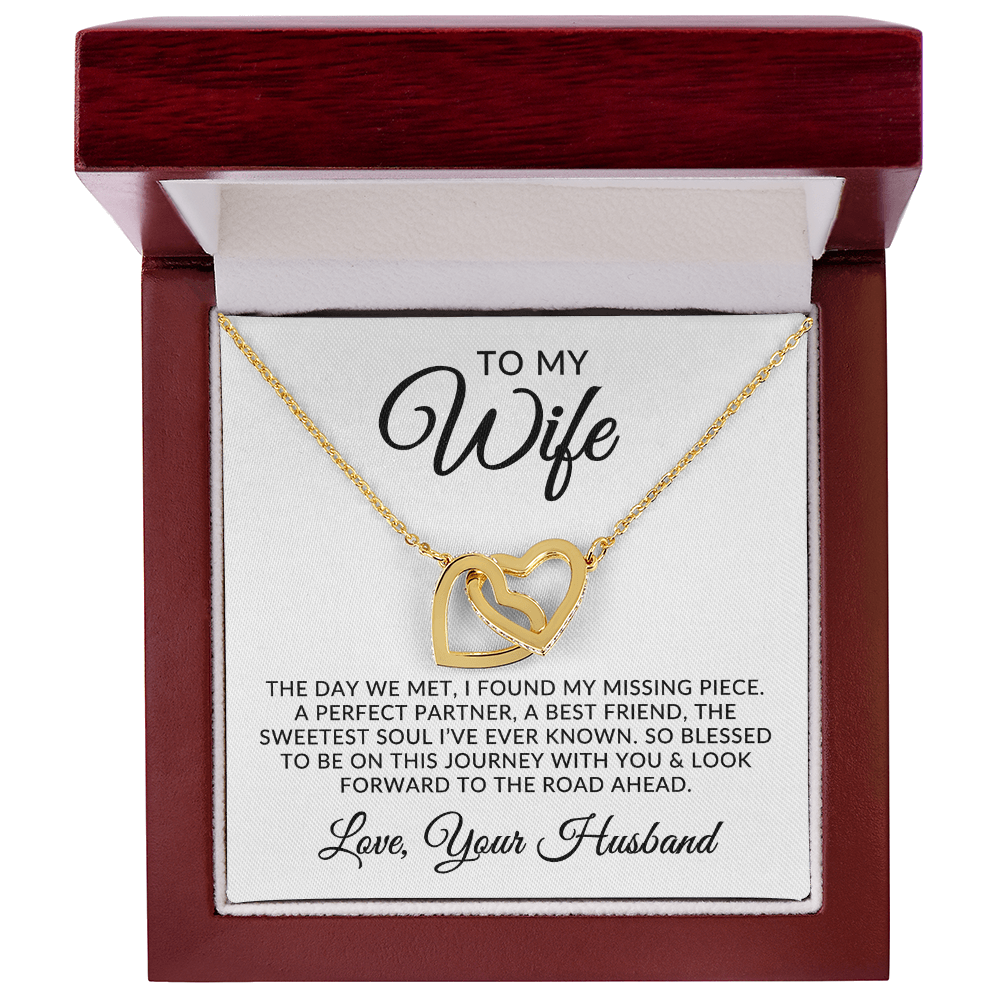 To My Wife | Missing Piece (Interlocking Hearts Necklace)