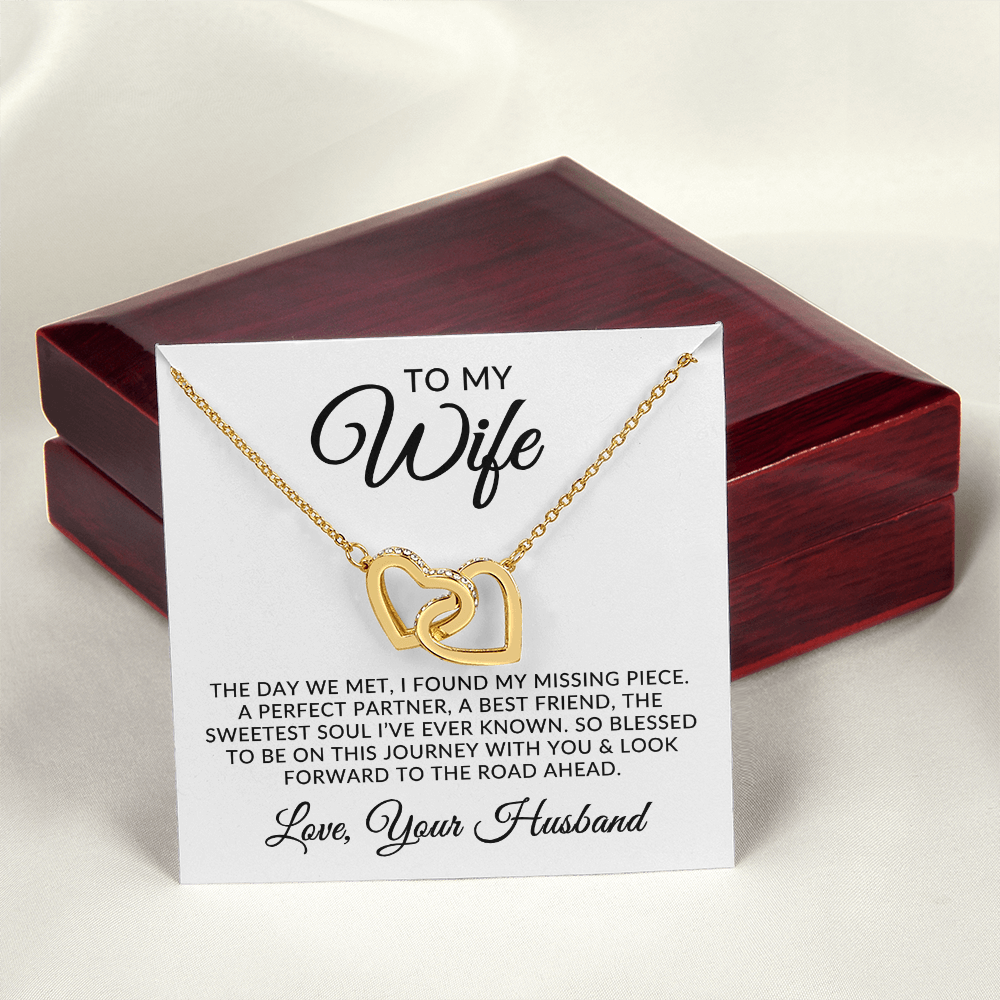 To My Wife | Missing Piece (Interlocking Hearts Necklace)