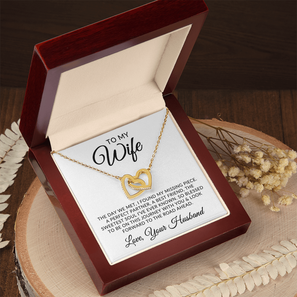 To My Wife | Missing Piece (Interlocking Hearts Necklace)