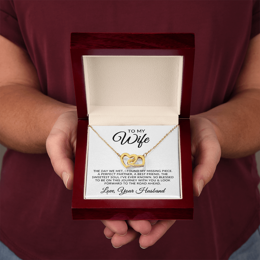 To My Wife | Missing Piece (Interlocking Hearts Necklace)