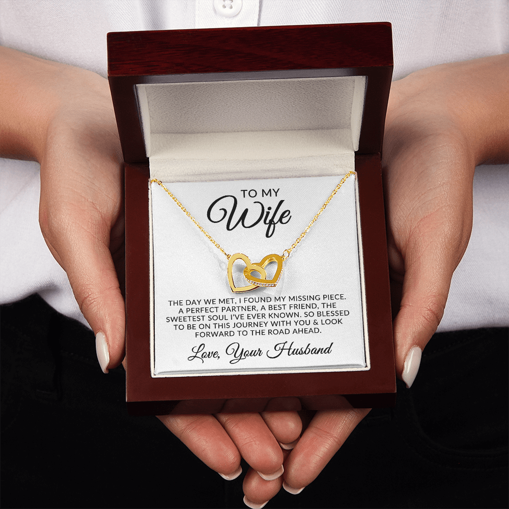 To My Wife | Missing Piece (Interlocking Hearts Necklace)