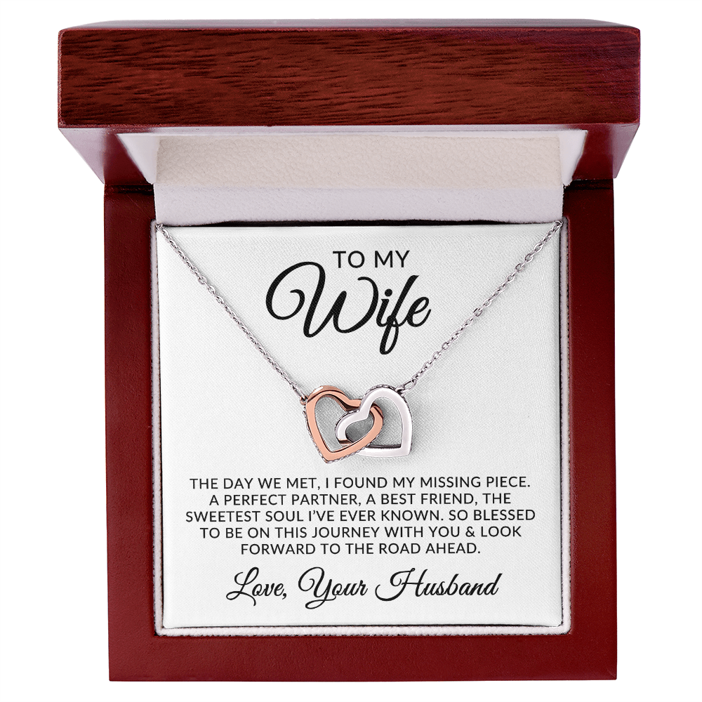 To My Wife | Missing Piece (Interlocking Hearts Necklace)