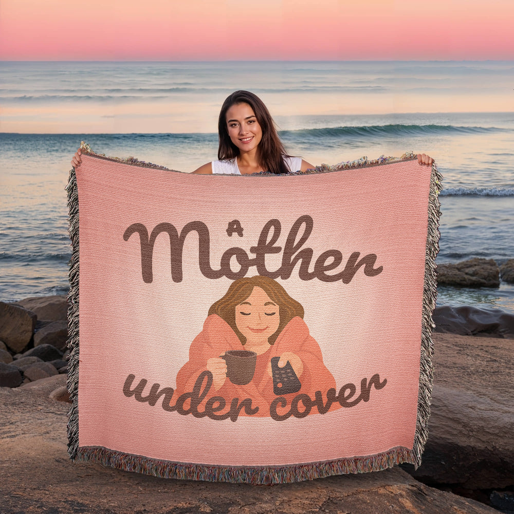 Mother Under Cover Woven Throw Blanket - The Perfect Self-Care Gift for Mom โ๐งถ๐บ