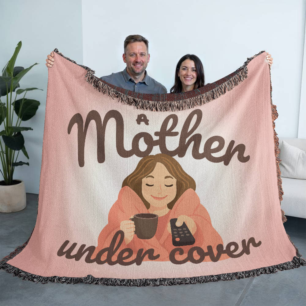 Mother Under Cover Woven Throw Blanket - The Perfect Self-Care Gift for Mom โ๐งถ๐บ