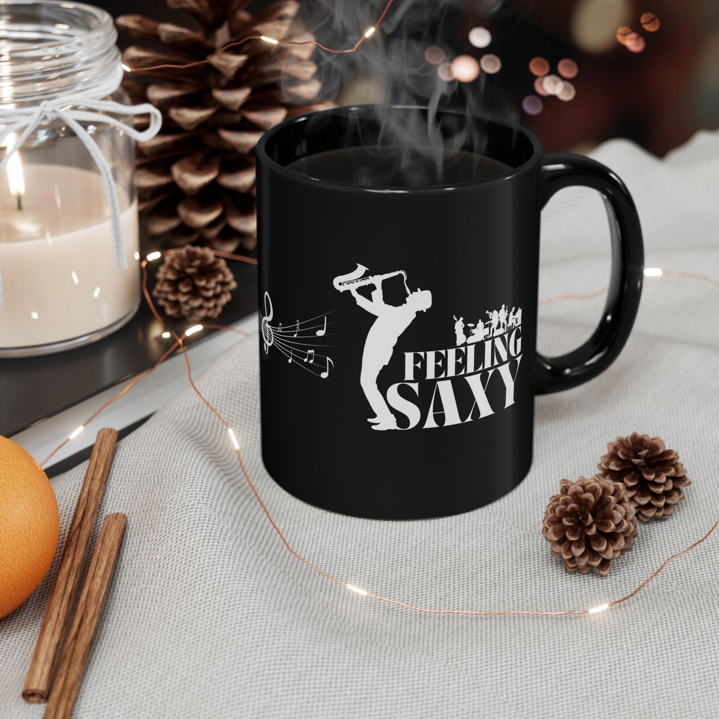 Feeling Saxy | Black Mug | White Mug (11oz, 15oz)