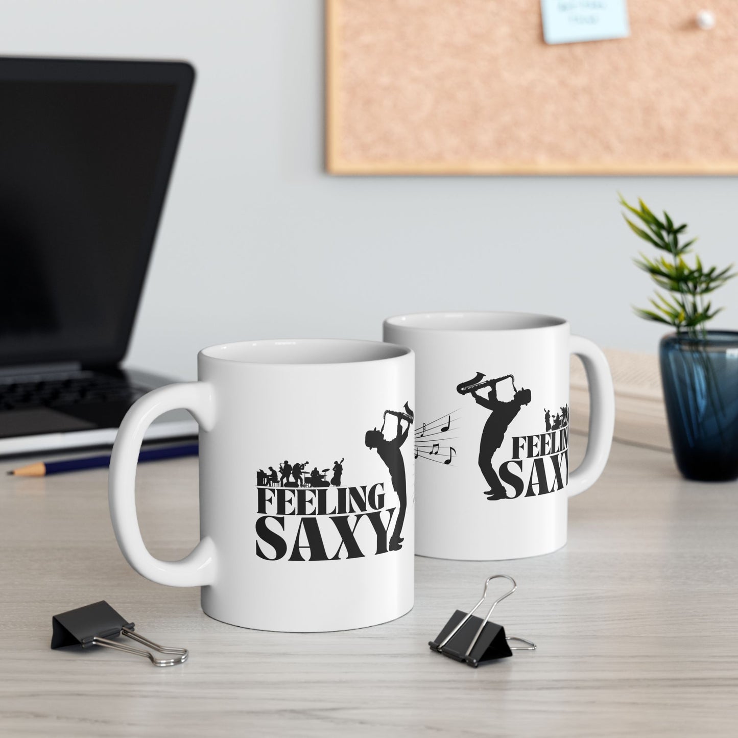 Feeling Saxy | Black Mug | White Mug (11oz, 15oz)