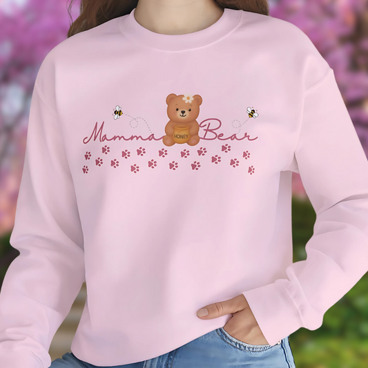 Mamma Bear | Hoodie Sweatshirt | Crewneck Sweatshirt