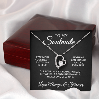 To My Soulmate | One Of A Kind (Forever Love Necklace)