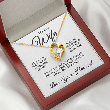 To My Wife | One Of A Kind (Forever Love Necklace)
