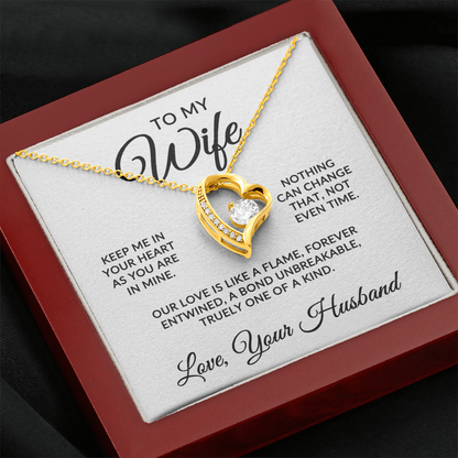 To My Wife | One Of A Kind (Forever Love Necklace)