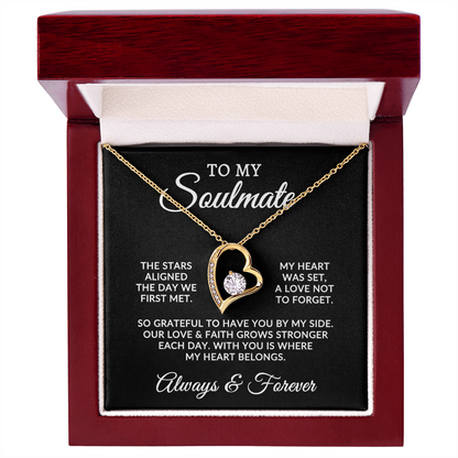 To My Soulmate | Stars Aligned (Forever Love Necklace)