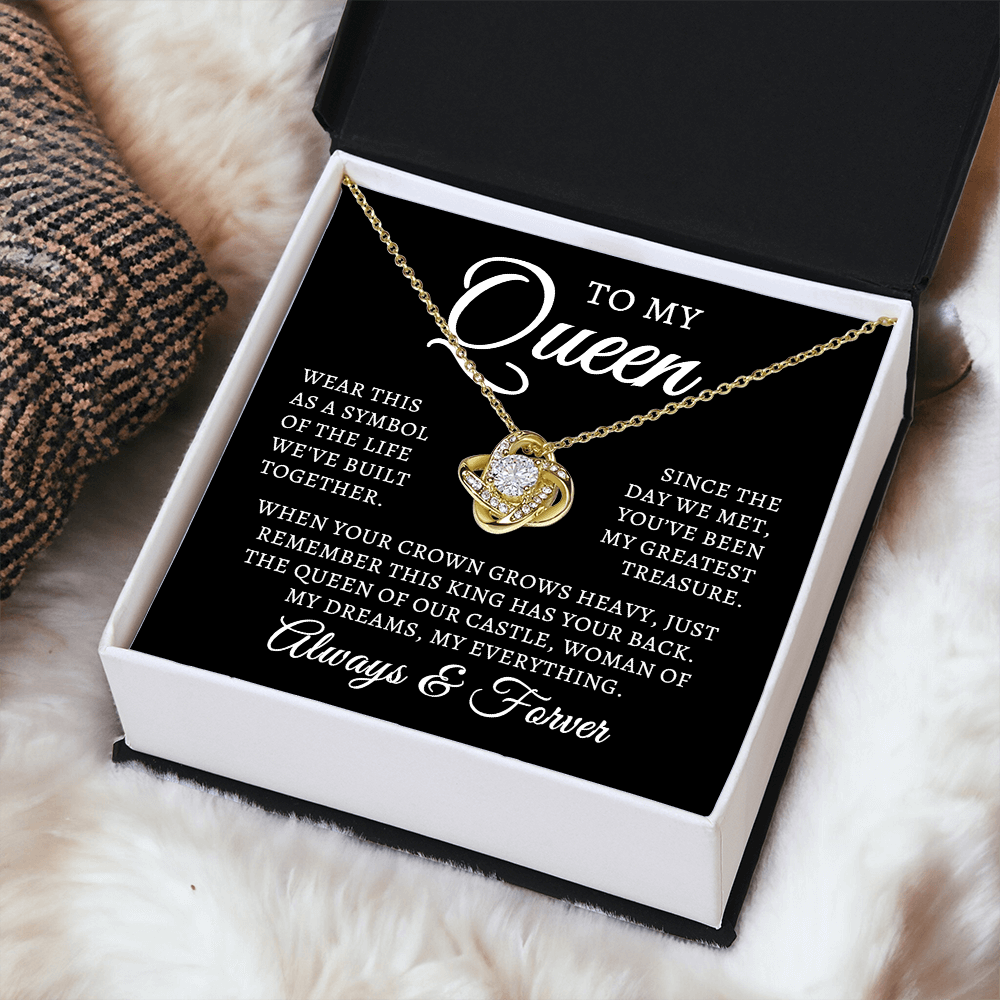 To My Queen | Queen Of Castle (Love Knot Necklace)