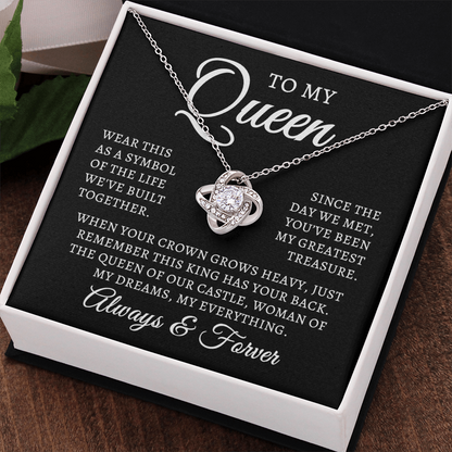 To My Queen | Queen Of Castle (Love Knot Necklace)