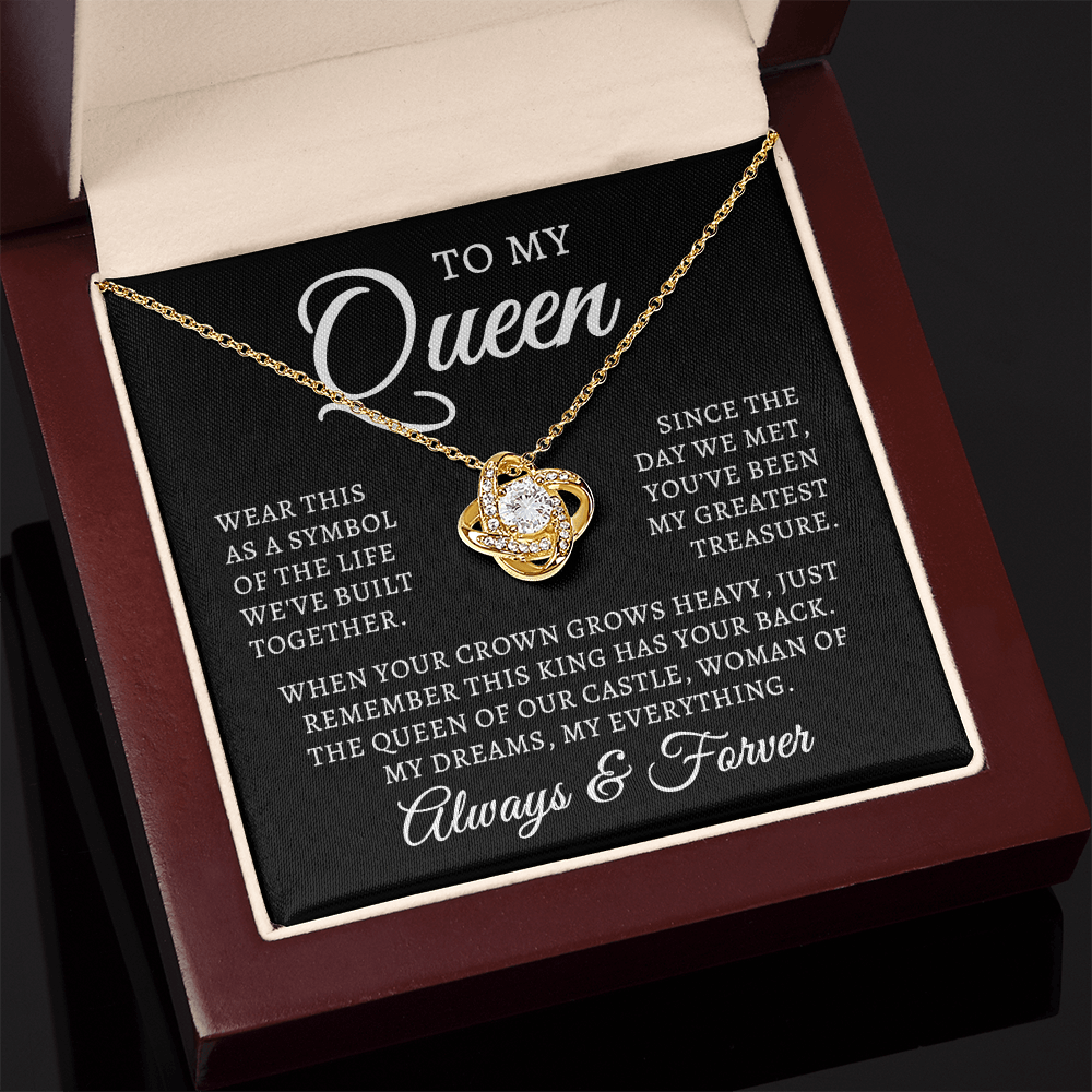To My Queen | Queen Of Castle (Love Knot Necklace)