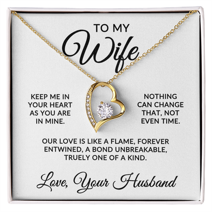 To My Wife | One Of A Kind (Forever Love Necklace)
