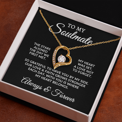 To My Soulmate | Stars Aligned (Forever Love Necklace)