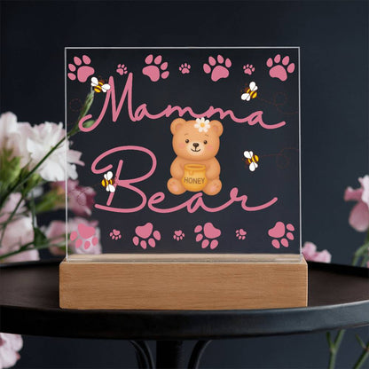 Sweet Mamma Bear LED Plaque | Cozy Mother's Day Gift for Mom 🐻